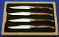 Preview: Laguiole en Aubrac Damast Steakmesser Set (4tlg. Aubrac-Holz)