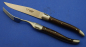 Preview: Laguiole en Aubrac - Steakmesser-/Gabel Set (4 tlg. - Wenge) Laser