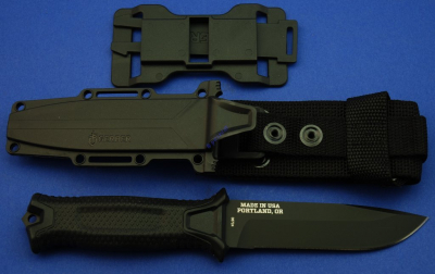 Preview: Gerber Strongarm Feststehmesser Schwarz