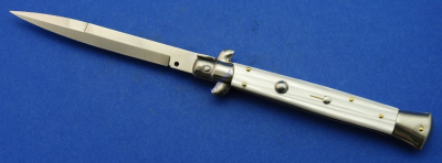 Springmesser 12,5 cm Klinge (Perlmutt imitat)