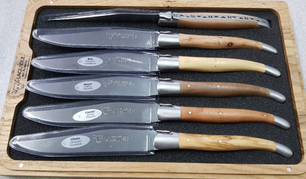 Laguiole en Aubrac - Steak Knife Set (6 pcs. - wood of france)