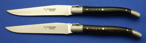 Laguiole en Aubrac - Prestige Steakmesser Set (2 tlg. - Ebenholz)