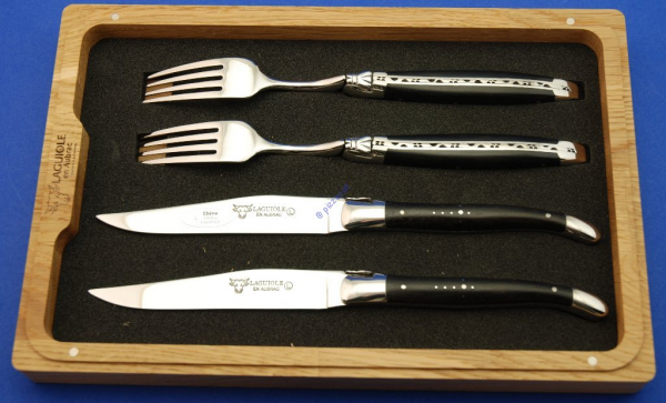 Laguiole en Aubrac - Steak Knife-/Fork Set