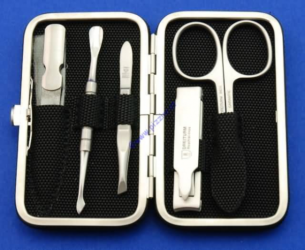 Dreiturm - Maniküre Set KNHS/Kn (black tex)