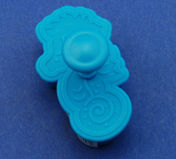Präge-Keksausstecher Seepferdchen 5,5 x 3 cm